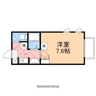 アップルハウス新大駅前【208号室】の間取り