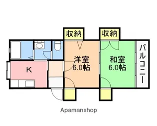 コーポ雅【2階】の間取り