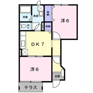 クレストA【1階】の間取り