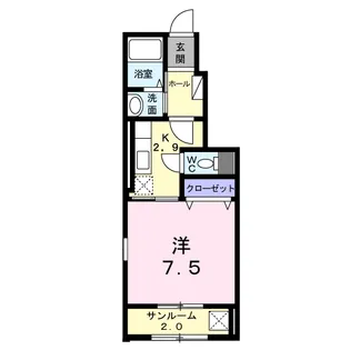 ベルクローバー【1階】の間取り