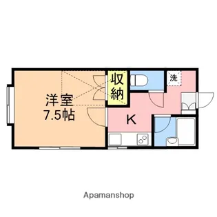 メゾンドエクラン7【203号室】の間取り