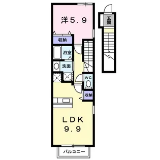 デスパシオ【2階】の間取り