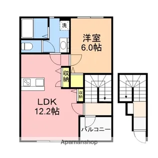 メゾンオリーブ【2階】の間取り