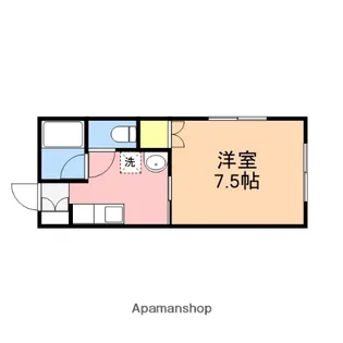 コーポハピネス小針【203号室】の間取り