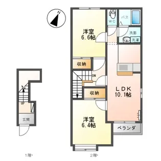 アイ・ハピネス【00205号室】の間取り