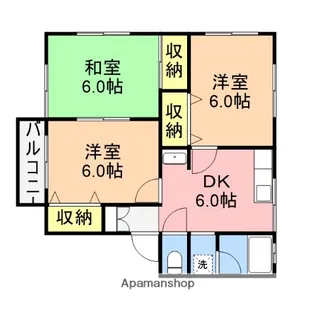 ハイムクローバーⅢ【2階】の間取り
