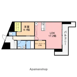 メゾン団九郎【4階】の間取り