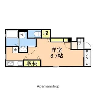 グランセリス青山B【101号室】の間取り