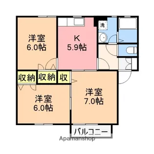 リーフガーデンB【101号室】の間取り