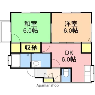 シークレイン【2階】の間取り