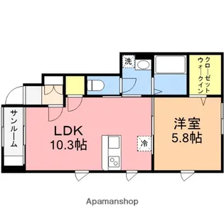 KACC213巻【106号室】の間取り