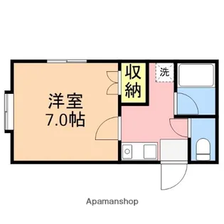 SUN BIRD【201号室】の間取り
