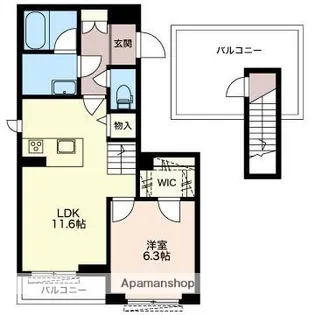 シャーメゾン ノア【3階】の間取り