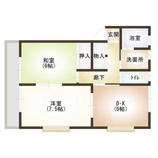 ヴィラージュ・ベンAB【2階】の間取り