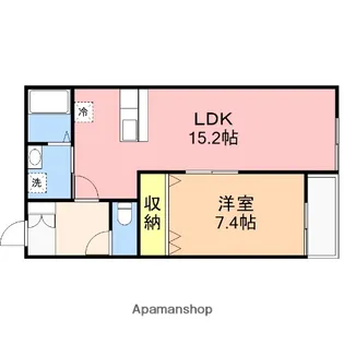 GRACE(グラース)【105号室】の間取り