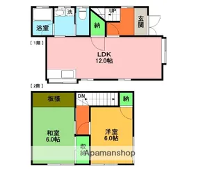 新潟県新潟市西区山田【一戸建】の間取り