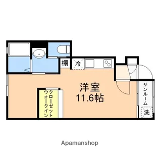 レデス関屋A【102号室】の間取り