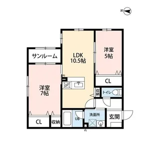 シャンドラ【2階】の間取り