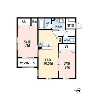 シャンドラ【1階】の間取り