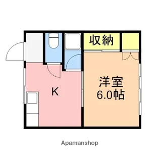 コーポカノン寺尾【202号室】の間取り