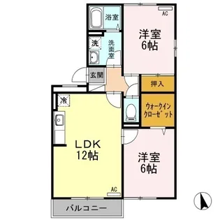 セブンワンテン C【2階】の間取り