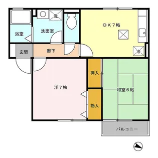 セジュールB【1階】の間取り