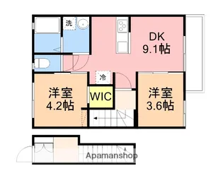 MAISON SONA(メゾン ソナ)【202号室】の間取り