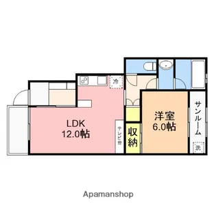 FORAIR(フォレア)A【1階】の間取り
