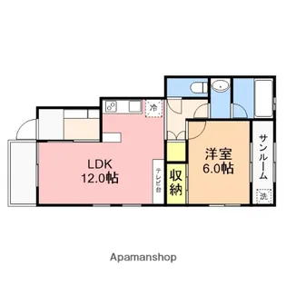 FORAIR(フォレア)B【1階】の間取り