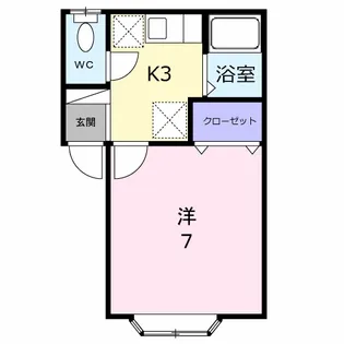 セジュール青山【1階】の間取り