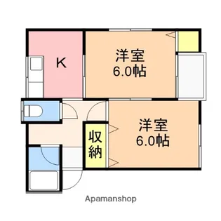コーポサクラ【202号室】の間取り