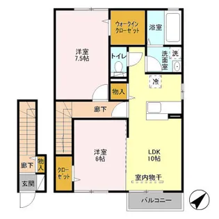 アトリオ青山 B【2階】の間取り