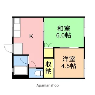 コーポ青山【2階】の間取り