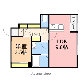 神宮寺尾【11号室】の間取り