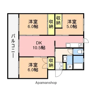 エムズグラン黒埼【201号室】の間取り