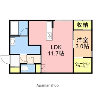 小新アパート【2階】の間取り