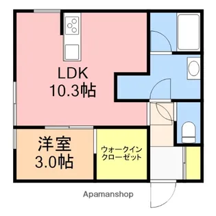 小新アパート【2階】の間取り