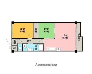 しなのホームズ【202号室】の間取り