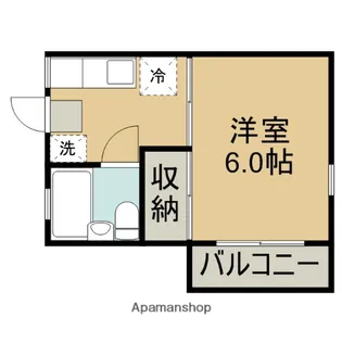 1Kの間取り画像