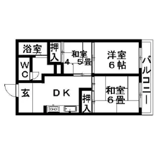 マンション福甚【1階】の間取り