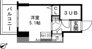 ライオンズマンション長岡駅東【405号室】の間取り