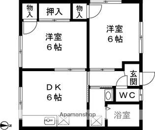 プランドール【2階】の間取り