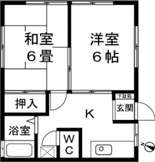 朝日ファーストハイム【2階】の間取り