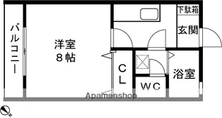 ロワールⅡ【102号室】の間取り