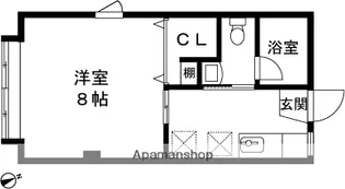 パティ・イーストD【227号室】の間取り