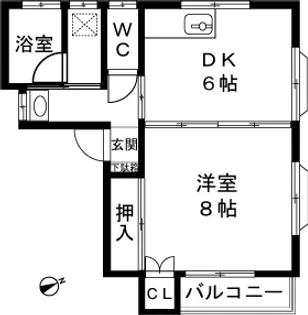 ヒロヴィラージュ【101号室】の間取り