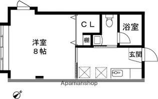 パティ・イーストA【202号室】の間取り