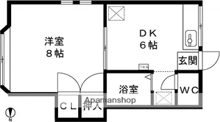 ヴィラフォンテ【107号室】の間取り