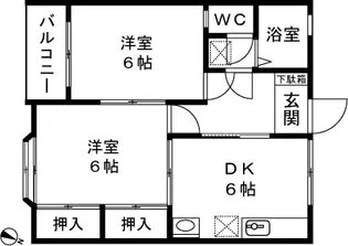 ル・レーブK&Y【202号室】の間取り