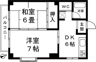 新栄ハイツ平沢【302号室】の間取り
